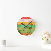 Achtergrond regenbooggrap ronde klok (Huis)