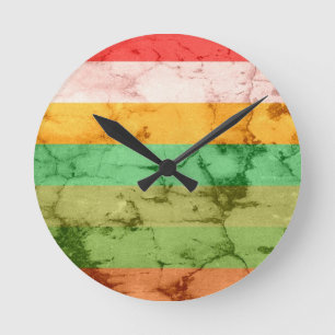 Achtergrond regenbooggrap ronde klok