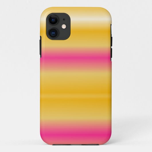 Achtergrond regenboogroze gele strepen Case-Mate iPhone case (Achterkant)