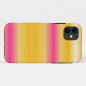 Achtergrond regenboogroze gele strepen Case-Mate iPhone case (Achterkant (horizontaal))