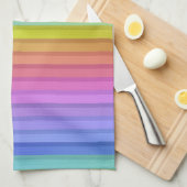 Achtergrond regenboogstrips theedoek (Quarter Fold)