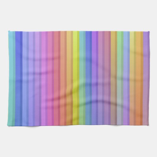 Achtergrond regenboogstrips theedoek (Horizontaal)
