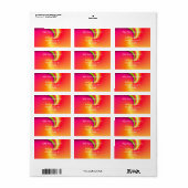 Achtergrond regenboogwervelkolom etiket (Full Sheet)