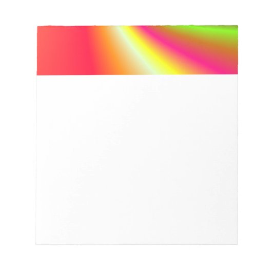 Achtergrond regenboogwervelkolom notitieblok (Voorkant)