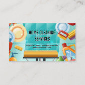 Achtergrond reinigingsmiddelen | House Maid Visitekaartje (Voorkant)