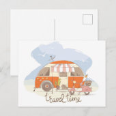 Achtergrond reistrappendienst briefkaart (Voorkant / Achterkant)