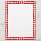 Achtergrond rode afgehandelde picnic Tablecloth Flyer (Voorkant)