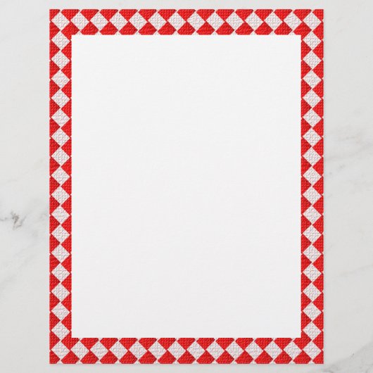 Achtergrond rode afgehandelde picnic Tablecloth Flyer (Achterkant)