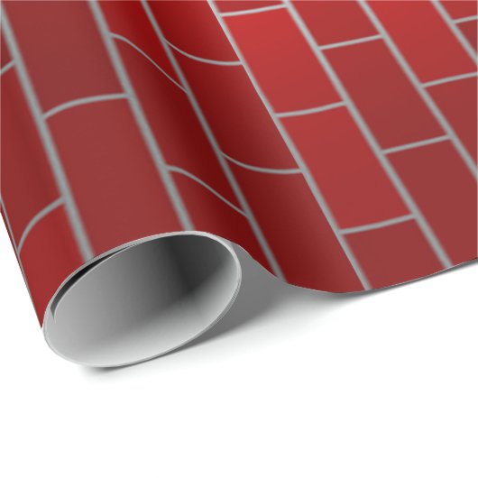 Achtergrond rode brick cadeaupapier (Rol Hoek)
