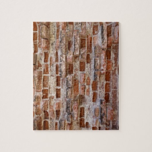 Achtergrond rode brick legpuzzel (Verticaal)