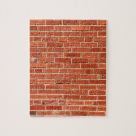 Achtergrond rode brick-wandtextuur legpuzzel (Verticaal)