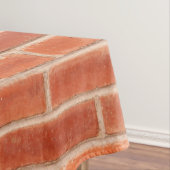 Achtergrond rode brick-wandtextuur tafelkleed (Voorbeeld)
