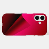 Achtergrond rode curve Case-Mate iPhone case (Achterkant (horizontaal))
