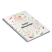 Achtergrond rode en groene ronde dot notitieboek (Rechterzijde)