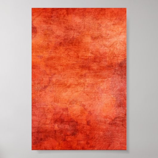 Achtergrond rode gele vuurbloemen poster (Voorkant)