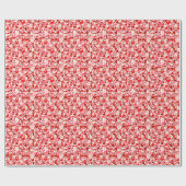 Achtergrond rode harten cadeaupapier (Vlak)