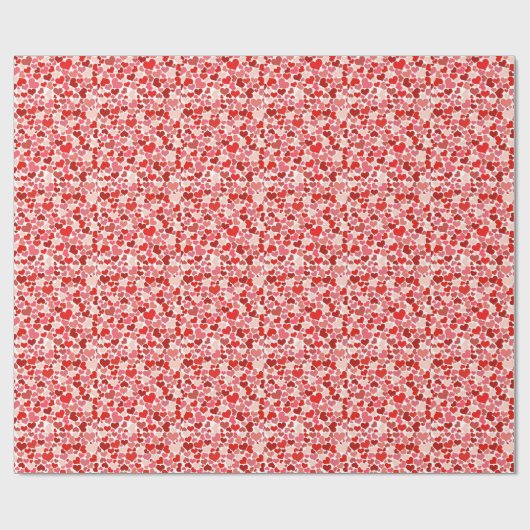 Achtergrond rode harten cadeaupapier (Vlak)