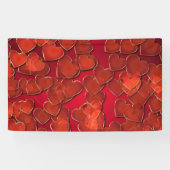 Achtergrond rode harten of achtergrond spandoek (Horizontaal)