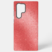 Achtergrond rode iriserende textuur samsung galaxy hoesje (Achterkant)