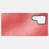 Achtergrond rode iriserende textuur samsung galaxy hoesje (Achterkant horizontaal)