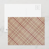 Achtergrond rode lampvoet briefkaart (Voorkant / Achterkant)