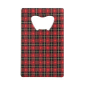 Achtergrond rode lampvoet creditkaart flessenopener (Achterkant)