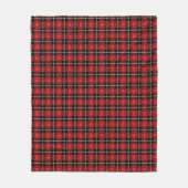 Achtergrond rode lampvoet fleece deken (Voorkant)