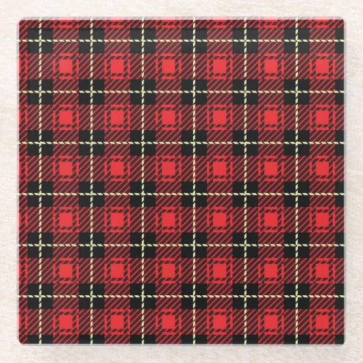 Achtergrond rode lampvoet glazen onderzetter (Voorkant)