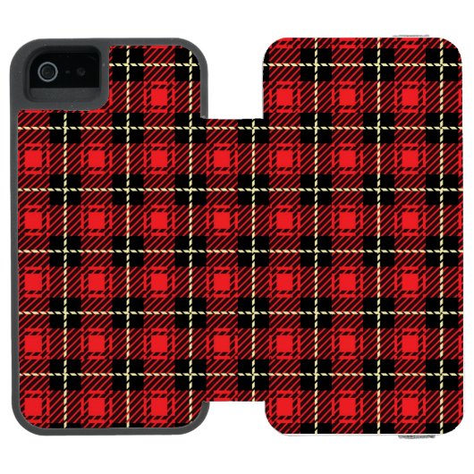 Achtergrond rode lampvoet incipio iPhone portemonnee hoesje (Agenda Open)