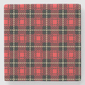 Achtergrond rode lampvoet stenen onderzetter (Voorkant)