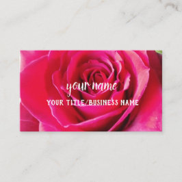 Achtergrond rode rozenrog visitekaartje