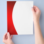 Achtergrond Rood en Witte Kleur Flyer (Hand)