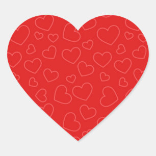 Achtergrond rood hart hart sticker