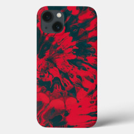 Achtergrond Rood Zwart Tie Dye Case-Mate iPhone Case