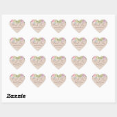  Achtergrond Roos Spray Wedding Bedankt Cl Hart Sticker (Vel)