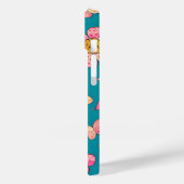 Achtergrond roze bloemen en vlinders Case-Mate iPhone case (Achterkant / Links)