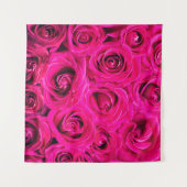 Achtergrond roze bloemen rozen wandkleed (Voorkant (horizontaal))