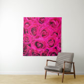 Achtergrond roze bloemen rozen wandkleed (In situ)