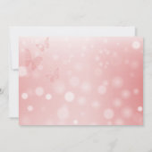 Achtergrond roze Bokeh Kaart (Achterkant)