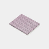 Achtergrond roze Damasmaskerpatroon Post-it® Notes (Schuin)