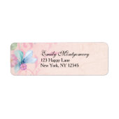  achtergrond roze en blauw etiket (Voorkant)