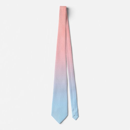 Achtergrond roze en blauwe Waterverf Stropdas (Voorkant)