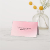 Achtergrond roze ombre plaatskaartje (Achterkant)