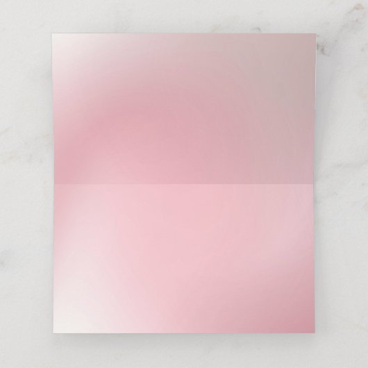 Achtergrond roze ombre plaatskaartje (Binnenkant ongevouwen)
