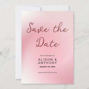 Achtergrond roze ombre save the date
