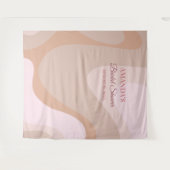 Achtergrond roze retro Wave Vrijgezellenfeest Foto Wandkleed (Voorkant (horizontaal))