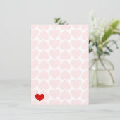 Achtergrond roze rode hartpatroon (Staand voorkant)