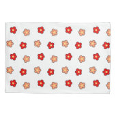 Achtergrond roze rode roze roerkleurig patroon kussensloop (Achterkant)