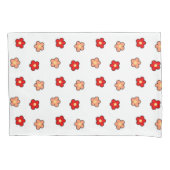 Achtergrond roze rode roze roerkleurig patroon kussensloop (Voorkant)