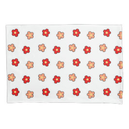 Achtergrond roze rode roze roerkleurig patroon kussensloop